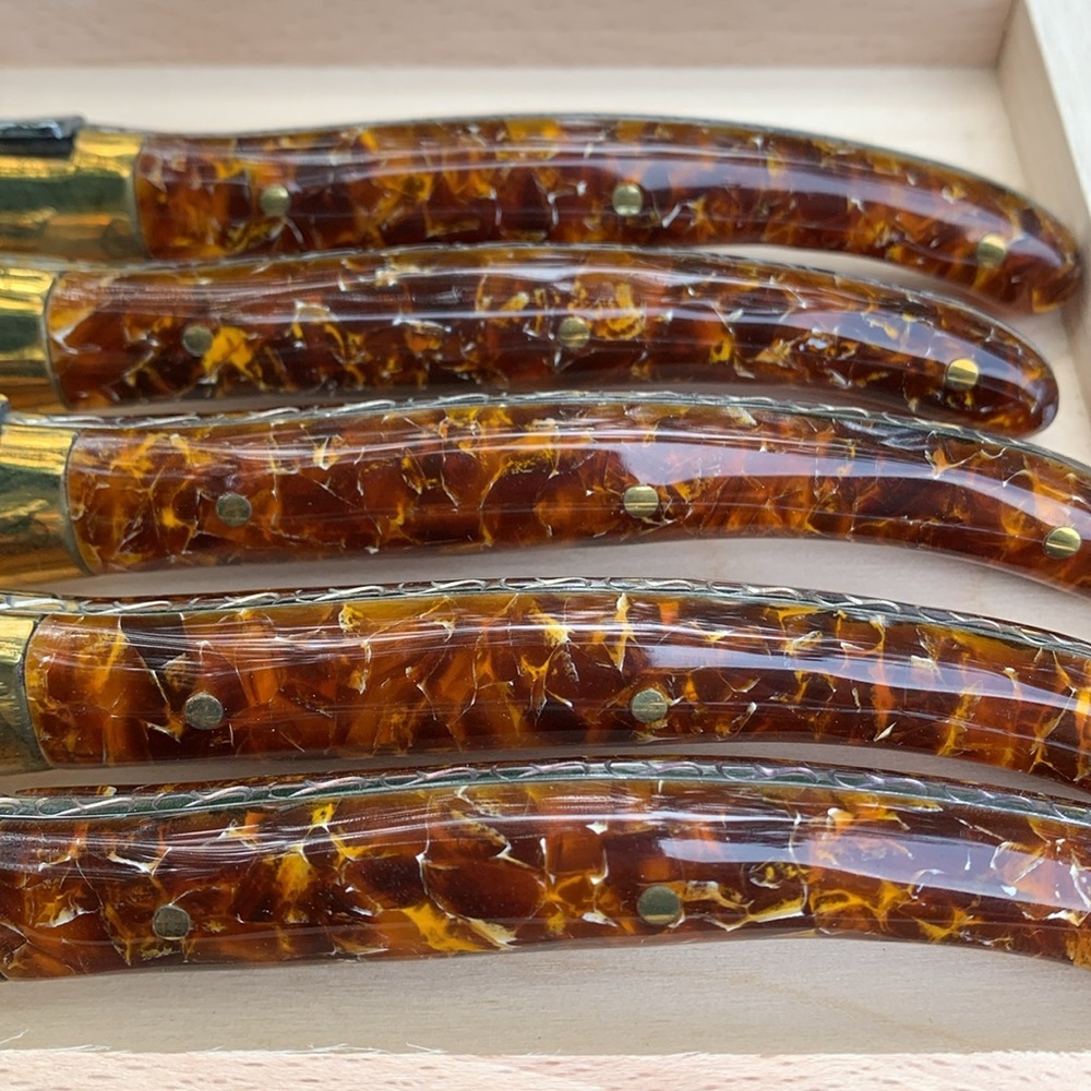 Laguiole Knives, Set of 6, New - Picture 3 of 12